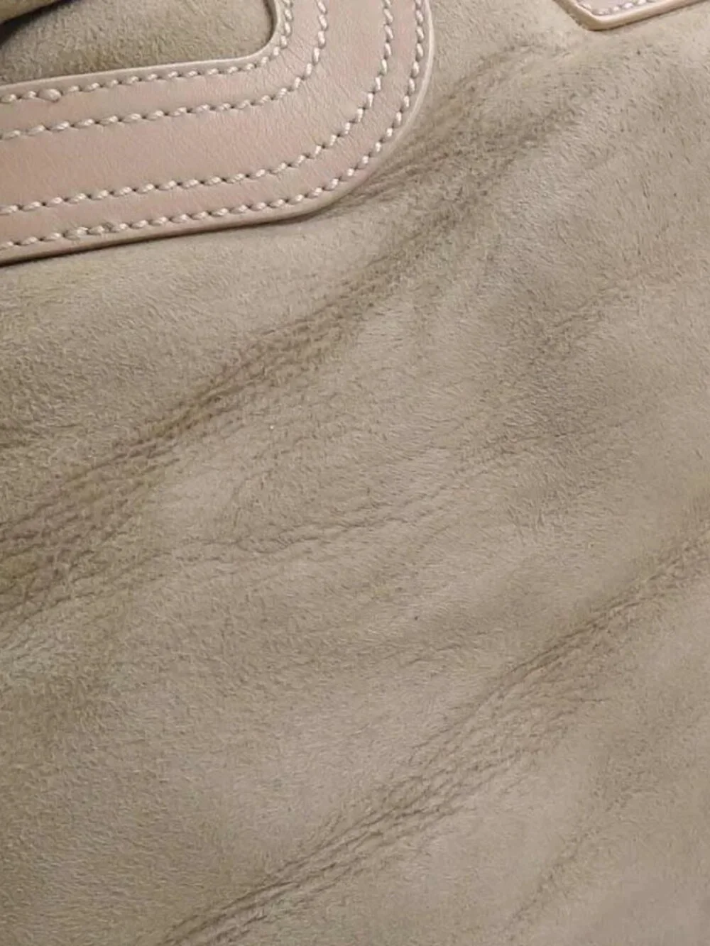 Auth Salvatore Ferragamo Shoulder Bag Beige/Pink Beige Mutton fur - Picture 10 of 16
